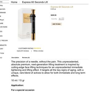 Tresor Rare 60 Second Lift